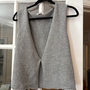 Grey sweater vest